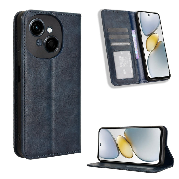 Magnetic Buckle Retro Texture Leather Phone Case, For Tecno Camon 40 Premier 5G, For Tecno Camon 40 4G, For Tecno Camon 30S 4G / 30S Pro 4G, For Tecno Pova 6 Neo 5G / Spark 30 5G, For Tecno Spark 30 Pro 4G, For Tecno Spark 30 4G                        ...