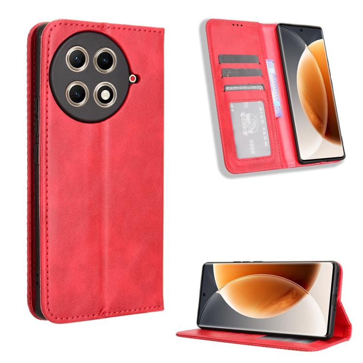 Magnetic Buckle Retro Texture Leather Phone Case, For Tecno Camon 40 Pro 4G / 5G, For Tecno Camon 40 Premier 5G, For Tecno Camon 40 4G, For Tecno Camon 30S 4G / 30S Pro 4G, For Tecno Pova 6 Neo 5G / Spark 30 5G, For Tecno Spark 30 Pro 4G               ...