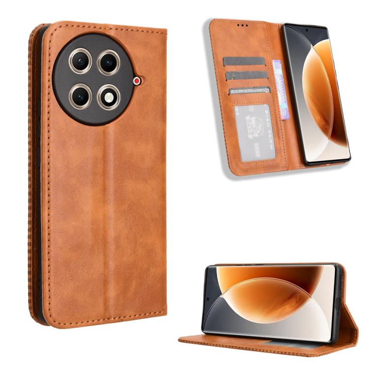 Magnetic Buckle Retro Texture Leather Phone Case, For Tecno Camon 40 Pro 4G / 5G, For Tecno Camon 40 Premier 5G, For Tecno Camon 40 4G, For Tecno Camon 30S 4G / 30S Pro 4G, For Tecno Pova 6 Neo 5G / Spark 30 5G, For Tecno Spark 30 Pro 4G               ...