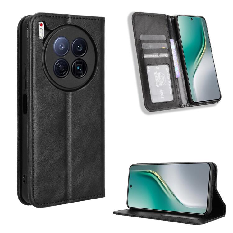 Magnetic Buckle Retro Texture Leather Phone Case, For Tecno Camon 40 Pro 4G / 5G, For Tecno Camon 40 Premier 5G, For Tecno Camon 40 4G, For Tecno Camon 30S 4G / 30S Pro 4G, For Tecno Pova 6 Neo 5G / Spark 30 5G, For Tecno Spark 30 Pro 4G               ...