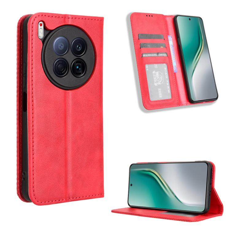 Magnetic Buckle Retro Texture Leather Phone Case, For Tecno Camon 40 Pro 4G / 5G, For Tecno Camon 40 Premier 5G, For Tecno Camon 40 4G, For Tecno Camon 30S 4G / 30S Pro 4G, For Tecno Pova 6 Neo 5G / Spark 30 5G, For Tecno Spark 30 Pro 4G               ...