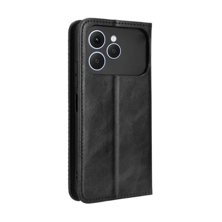 Magnetic Buckle Retro Texture Leather Phone Case, For Tecno Spark 40 4G, For Tecno Pova 7 Ultra 5G, For Tecno Pova 7 4G, For Tecno Spark Go 2 4G, For Tecno Pova Curve 5G, For Tecno Camon 40 Pro 4G / 5G, For Tecno Camon 40 Premier 5G, For Tecno Camon 40...