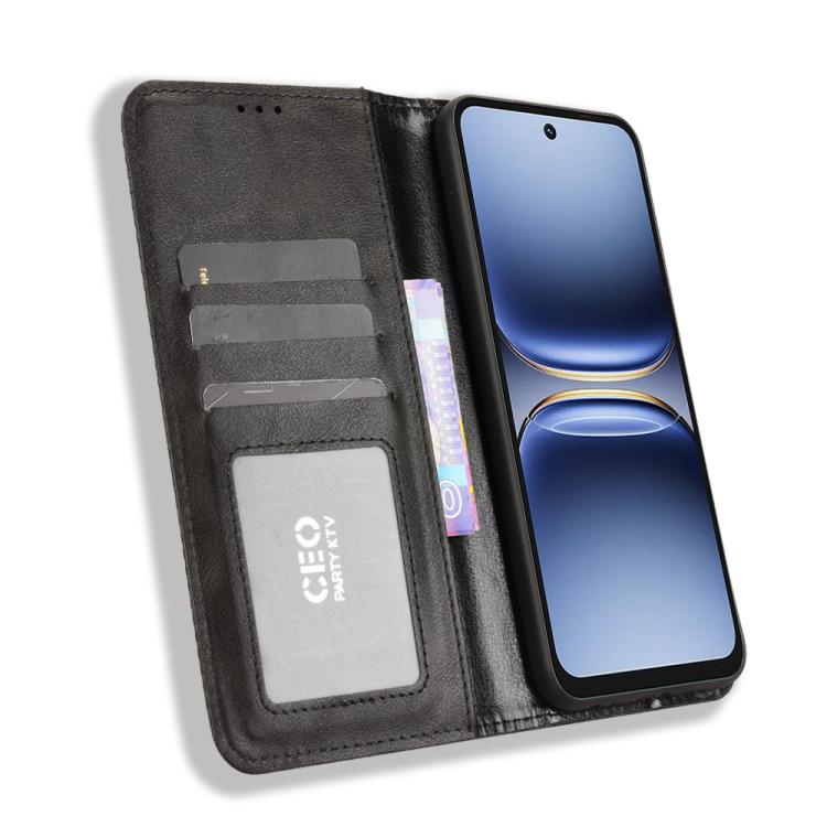 Magnetic Buckle Retro Texture Leather Phone Case, For Tecno Spark 40 4G, For Tecno Pova 7 Ultra 5G, For Tecno Pova 7 4G, For Tecno Spark Go 2 4G, For Tecno Pova Curve 5G, For Tecno Camon 40 Pro 4G / 5G, For Tecno Camon 40 Premier 5G, For Tecno Camon 40...
