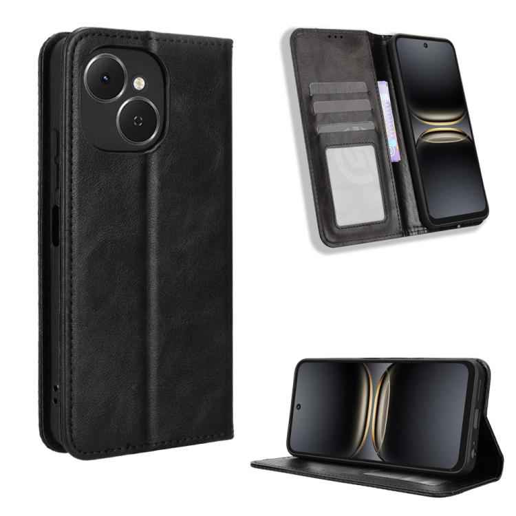 Magnetic Buckle Retro Texture Leather Phone Case, For Tecno Spark Slim, For Tecno Spark 40C, For Tecno Pova 7 Pro 5G, For Tecno Pova 7 5G, For Tecno Spark 40 Pro+ 4G, For Tecno Spark 40 Pro 4G, For Tecno Spark 40 4G, For Tecno Pova 7 Ultra 5G          ...
