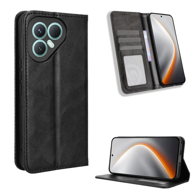 Magnetic Buckle Retro Texture Leather Phone Case, For Tecno Spark 40 4G, For Tecno Pova 7 Ultra 5G, For Tecno Pova 7 4G, For Tecno Spark Go 2 4G, For Tecno Pova Curve 5G, For Tecno Camon 40 Pro 4G / 5G, For Tecno Camon 40 Premier 5G, For Tecno Camon 40...
