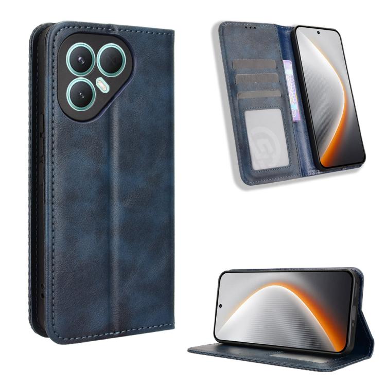 Magnetic Buckle Retro Texture Leather Phone Case, For Tecno Spark 40 4G, For Tecno Pova 7 Ultra 5G, For Tecno Pova 7 4G, For Tecno Spark Go 2 4G, For Tecno Pova Curve 5G, For Tecno Camon 40 Pro 4G / 5G, For Tecno Camon 40 Premier 5G, For Tecno Camon 40...
