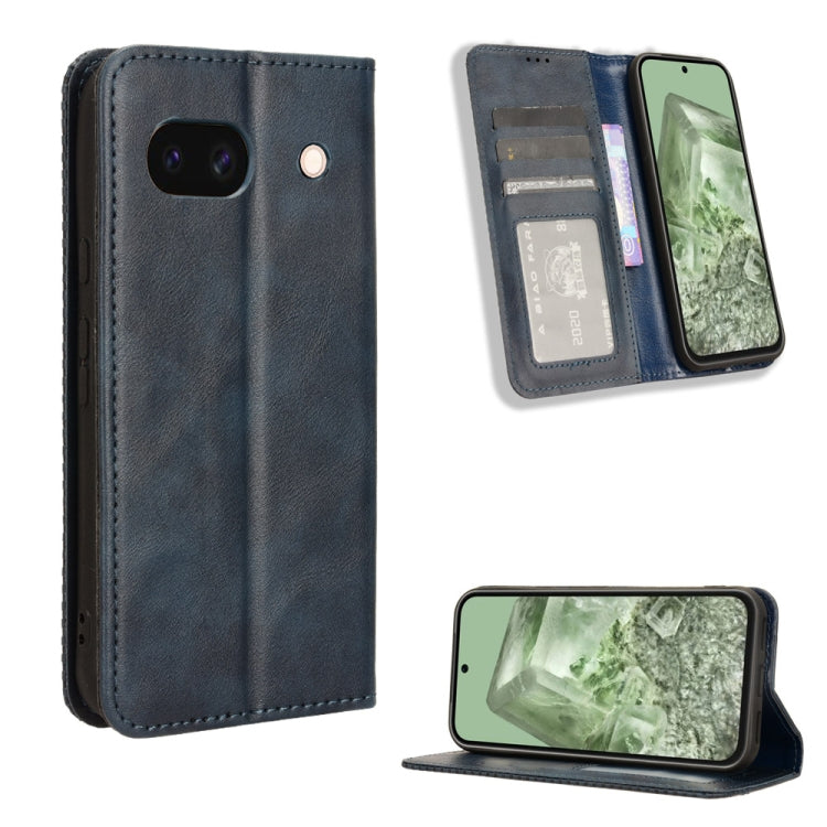 Magnetic Buckle Retro Texture Leather Phone Case, For Google Pixel 10 Pro XL, For Google Pixel 10 Pro / 10, For Google Pixel 9a, For Google Pixel 9 Pro, For Google Pixel 9, For Google Pixel 8a, For Google Pixel 8 Pro, For Google Pixel 8