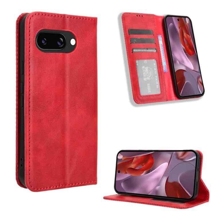 Magnetic Buckle Retro Texture Leather Phone Case, For Google Pixel 10 Pro XL, For Google Pixel 10 Pro / 10, For Google Pixel 9a, For Google Pixel 9 Pro, For Google Pixel 9, For Google Pixel 8a, For Google Pixel 8 Pro, For Google Pixel 8