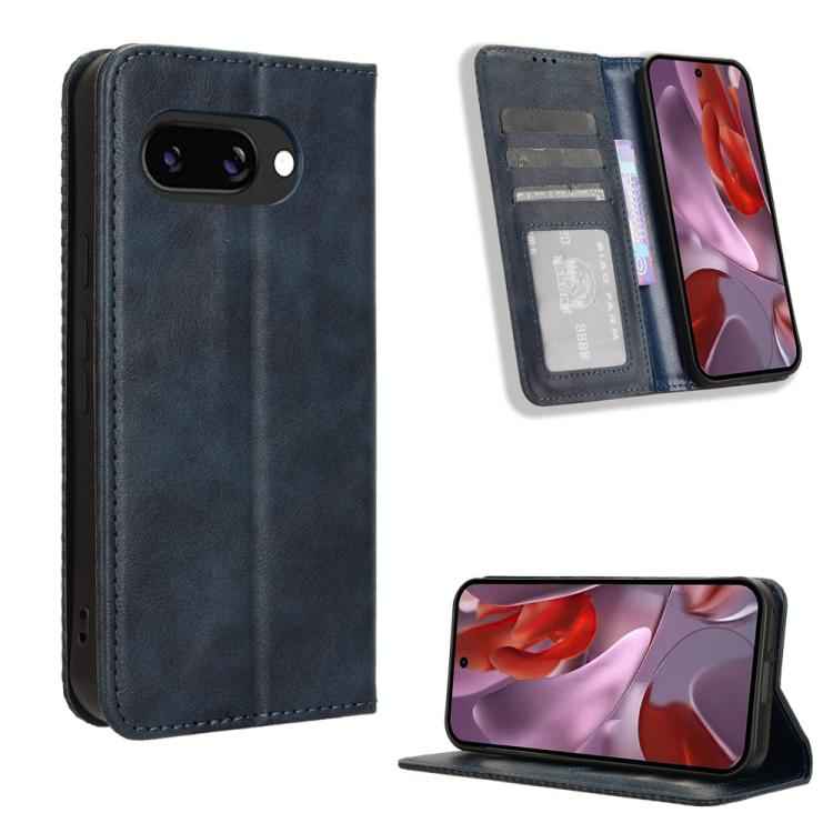 Magnetic Buckle Retro Texture Leather Phone Case, For Google Pixel 10 Pro XL, For Google Pixel 10 Pro / 10, For Google Pixel 9a, For Google Pixel 9 Pro, For Google Pixel 9, For Google Pixel 8a, For Google Pixel 8 Pro, For Google Pixel 8