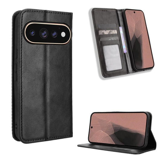 Magnetic Buckle Retro Texture Leather Phone Case, For Google Pixel 11 Pro XL, For Google Pixel 11 Pro / 11, For Google Pixel 10 Pro XL, For Google Pixel 10 Pro / 10, For Google Pixel 9a, For Google Pixel 9 Pro, For Google Pixel 9, For Google Pixel 8a  ...