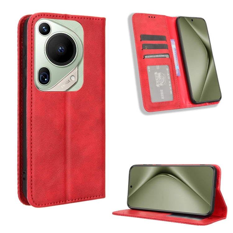Magnetic Buckle Retro Texture Leather Phone Case, For Huawei Mate 70 Pro / 70 Pro+, For Huawei Mate 70, For Huawei nova 13 Pro 5G, For Huawei Pura 70 Ultra, For Huawei Pura 70 Pro / 70 Pro+, For Huawei nova 12i 4G / Enjoy 70 Pro 4G, For Huawei Pura 70 ...