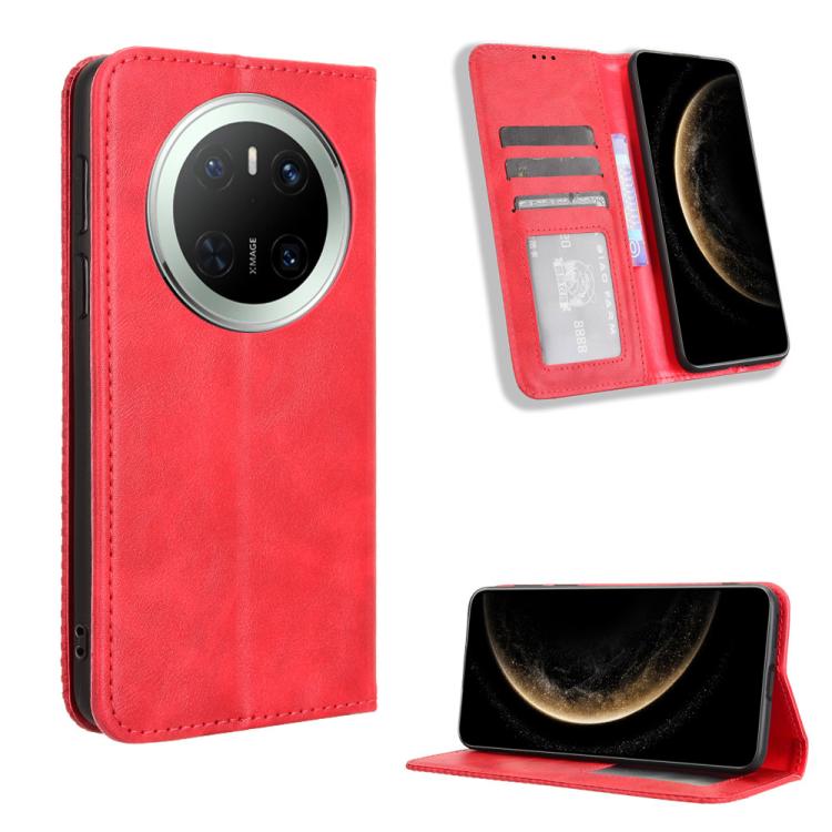 Magnetic Buckle Retro Texture Leather Phone Case, For Huawei Mate 70 Pro / 70 Pro+, For Huawei Mate 70, For Huawei nova 13 Pro 5G, For Huawei Pura 70 Ultra, For Huawei Pura 70 Pro / 70 Pro+, For Huawei nova 12i 4G / Enjoy 70 Pro 4G, For Huawei Pura 70 ...