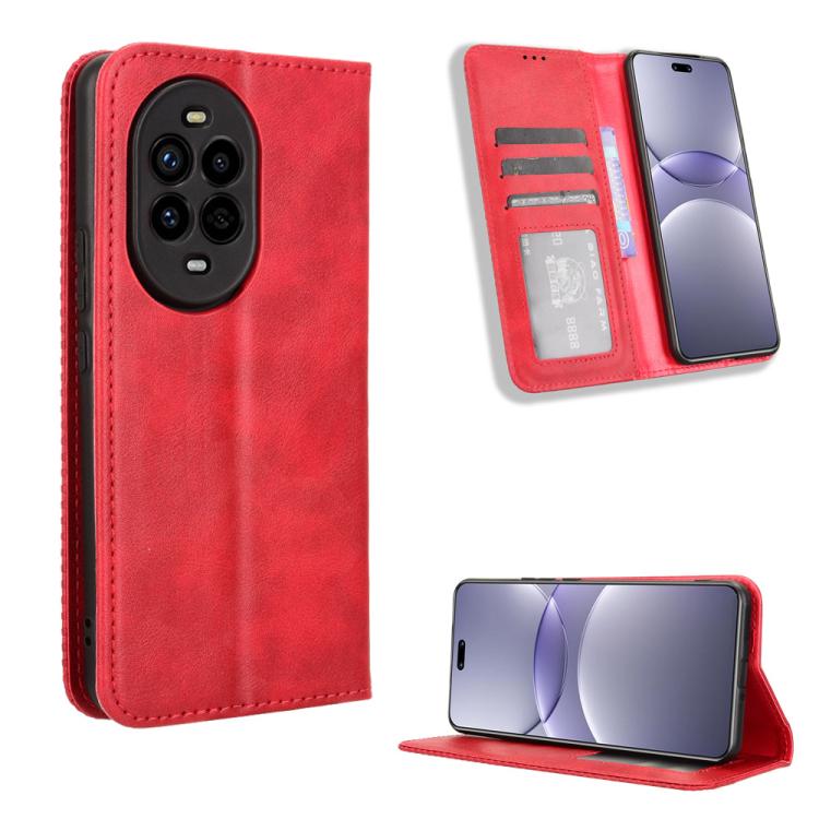 Magnetic Buckle Retro Texture Leather Phone Case, For Huawei Mate 70 Pro / 70 Pro+, For Huawei Mate 70, For Huawei nova 13 Pro 5G, For Huawei Pura 70 Ultra, For Huawei Pura 70 Pro / 70 Pro+, For Huawei nova 12i 4G / Enjoy 70 Pro 4G, For Huawei Pura 70 ...
