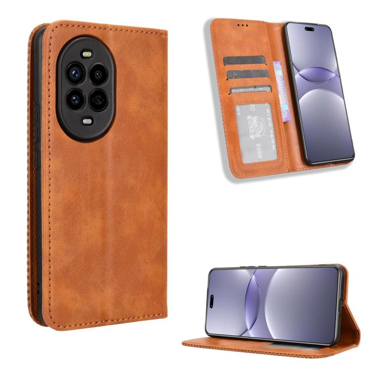 Magnetic Buckle Retro Texture Leather Phone Case, For Huawei Mate 70 Pro / 70 Pro+, For Huawei Mate 70, For Huawei nova 13 Pro 5G, For Huawei Pura 70 Ultra, For Huawei Pura 70 Pro / 70 Pro+, For Huawei nova 12i 4G / Enjoy 70 Pro 4G, For Huawei Pura 70 ...
