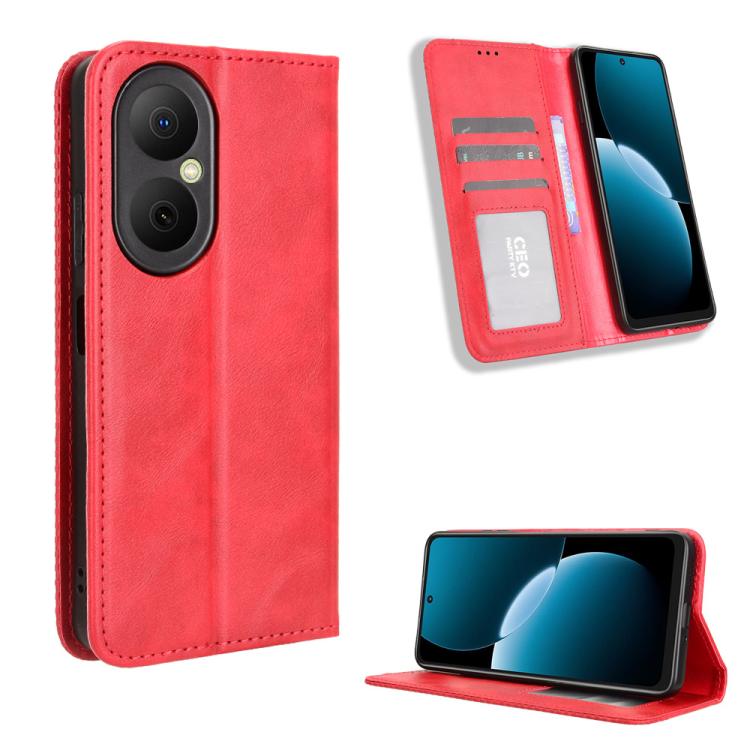 Magnetic Buckle Retro Texture Leather Phone Case, For Huawei Pura 80 5G, For Huawei nova 14 Ultra 5G, For Huawei nova 14 Pro 5G, For Huawei nova 14 5G, For Huawei Enjoy 80 4G / nova Y73 4G, For Huawei Mate 70 Pro / 70 Pro+, For Huawei Mate 70          ...