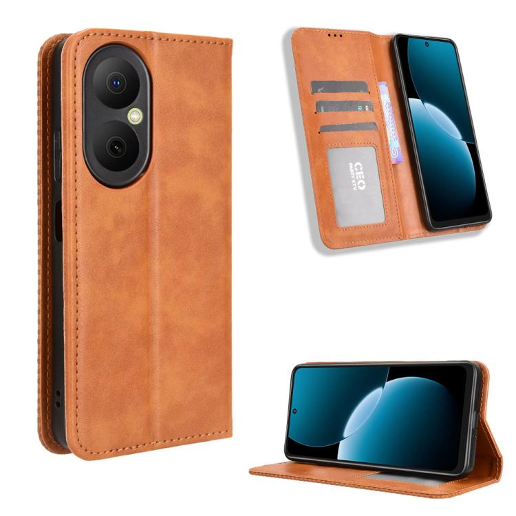 Magnetic Buckle Retro Texture Leather Phone Case, For Huawei Pura 80 5G, For Huawei nova 14 Ultra 5G, For Huawei nova 14 Pro 5G, For Huawei nova 14 5G, For Huawei Enjoy 80 4G / nova Y73 4G, For Huawei Mate 70 Pro / 70 Pro+, For Huawei Mate 70          ...