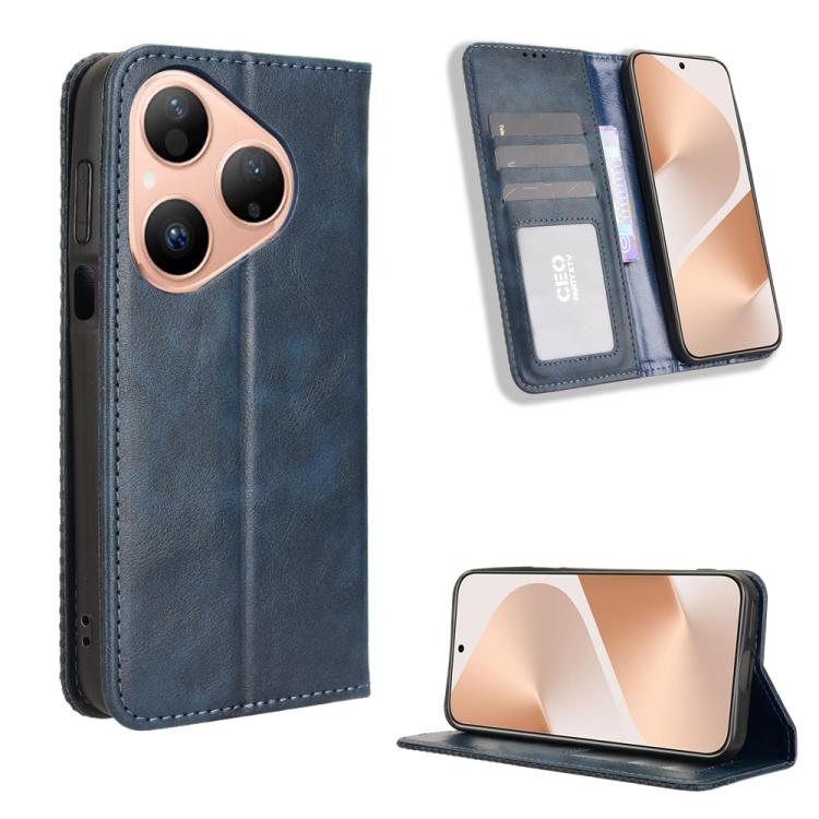 Magnetic Buckle Retro Texture Leather Phone Case, For Huawei Pura 80 5G, For Huawei nova 14 Ultra 5G, For Huawei nova 14 Pro 5G, For Huawei nova 14 5G, For Huawei Enjoy 80 4G / nova Y73 4G, For Huawei Mate 70 Pro / 70 Pro+, For Huawei Mate 70          ...
