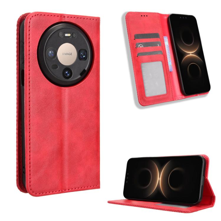 Magnetic Buckle Retro Texture Leather Phone Case, For Huawei Pura 90 Pro Max 5G, For Huawei Pura 90 Pro 5G, For Huawei Pura 90 5G, For Huawei nova 15 Pro / 15 Ultra, For Huawei Mate 80 Pro / 80, For Huawei Pura 80 Ultra 5G                              ...