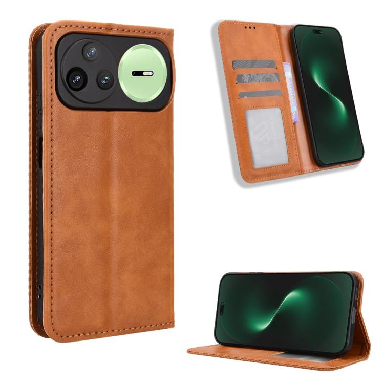 Magnetic Buckle Retro Texture Leather Phone Case, For Huawei Pura 90 Pro Max 5G, For Huawei Pura 90 Pro 5G, For Huawei Pura 90 5G, For Huawei nova 15 Pro / 15 Ultra, For Huawei Mate 80 Pro / 80, For Huawei Pura 80 Ultra 5G                              ...