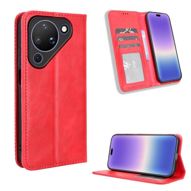 Magnetic Buckle Retro Texture Leather Phone Case, For Huawei Pura 90 Pro Max 5G, For Huawei Pura 90 Pro 5G, For Huawei Pura 90 5G, For Huawei nova 15 Pro / 15 Ultra, For Huawei Mate 80 Pro / 80, For Huawei Pura 80 Ultra 5G                              ...
