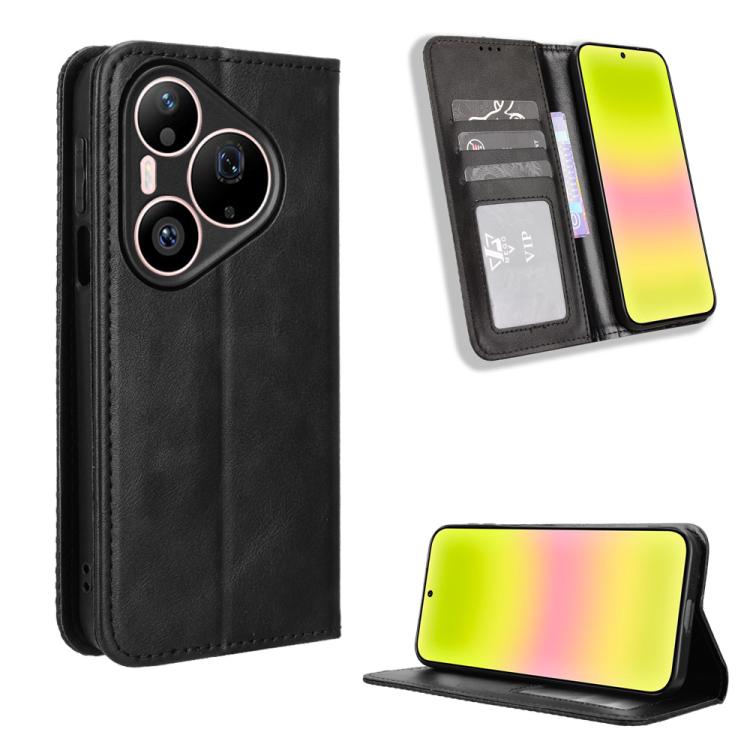 Magnetic Buckle Retro Texture Leather Phone Case, For Huawei Pura 90 Pro Max 5G, For Huawei Pura 90 Pro 5G, For Huawei Pura 90 5G, For Huawei nova 15 Pro / 15 Ultra, For Huawei Mate 80 Pro / 80, For Huawei Pura 80 Ultra 5G                              ...