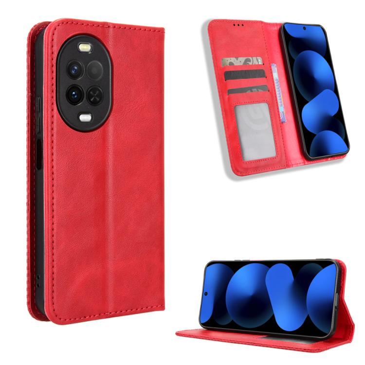 Magnetic Buckle Retro Texture Leather Phone Case, For Huawei nova Y74 4G / Enjoy 90 Plus 5G, For Huawei nova 16 Ultra / 16 Pro, For Huawei nova 16z 5G, For Huawei nova 16 5G, For Huawei Enjoy 90 Pro Max 5G / nova 15 Max, For Huawei Pura 90 Pro Max 5G  ...