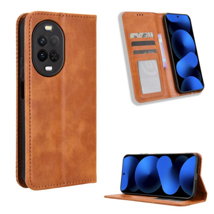 Magnetic Buckle Retro Texture Leather Phone Case, For Huawei nova Y74 4G / Enjoy 90 Plus 5G, For Huawei nova 16 Ultra / 16 Pro, For Huawei nova 16z 5G, For Huawei nova 16 5G, For Huawei Enjoy 90 Pro Max 5G / nova 15 Max, For Huawei Pura 90 Pro Max 5G  ...