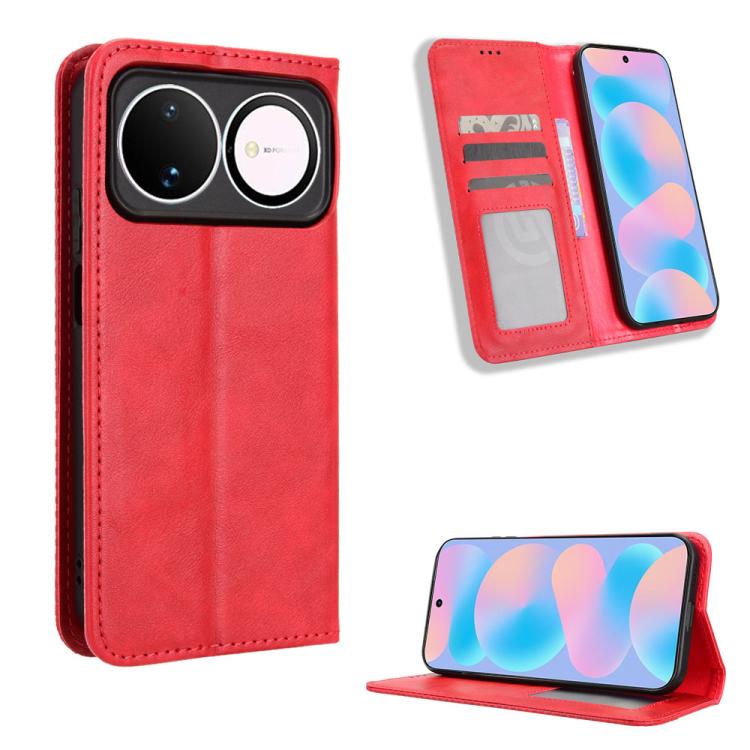 Magnetic Buckle Retro Texture Leather Phone Case, For Huawei nova Y74 4G / Enjoy 90 Plus 5G, For Huawei nova 16 Ultra / 16 Pro, For Huawei nova 16z 5G, For Huawei nova 16 5G, For Huawei Enjoy 90 Pro Max 5G / nova 15 Max, For Huawei Pura 90 Pro Max 5G  ...