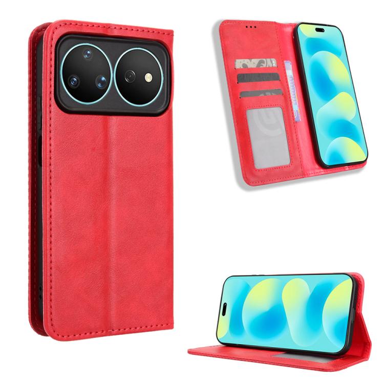 Magnetic Buckle Retro Texture Leather Phone Case, For Huawei nova Y74 4G / Enjoy 90 Plus 5G, For Huawei nova 16 Ultra / 16 Pro, For Huawei nova 16z 5G, For Huawei nova 16 5G, For Huawei Enjoy 90 Pro Max 5G / nova 15 Max, For Huawei Pura 90 Pro Max 5G  ...