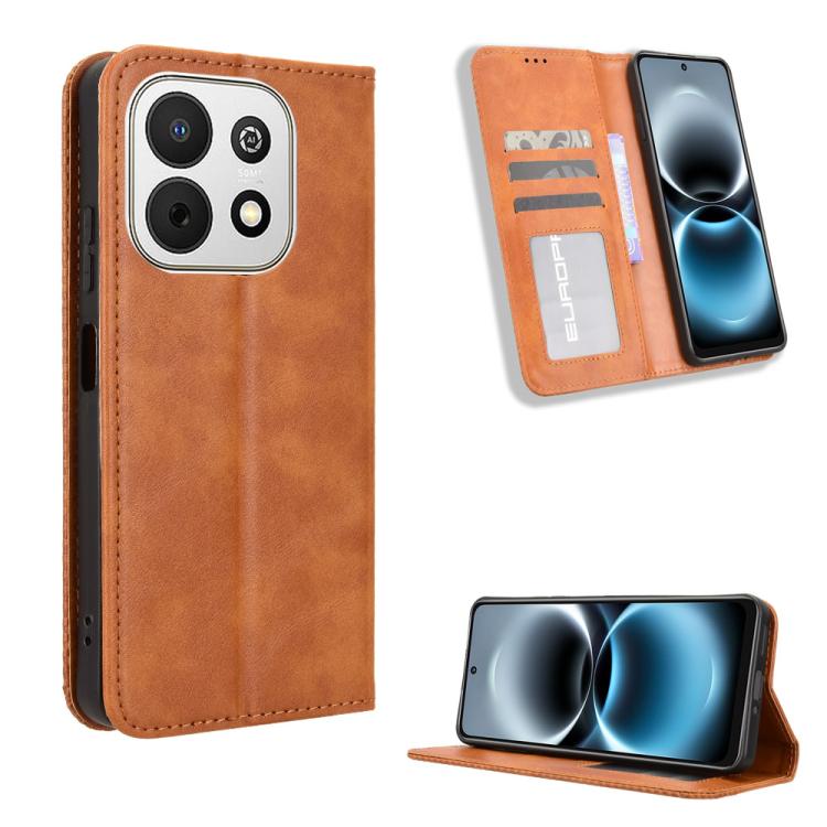 Magnetic Buckle Retro Texture Leather Phone Case, For Huawei nova Y74 4G / Enjoy 90 Plus 5G, For Huawei nova 16 Ultra / 16 Pro, For Huawei nova 16z 5G, For Huawei nova 16 5G, For Huawei Enjoy 90 Pro Max 5G / nova 15 Max, For Huawei Pura 90 Pro Max 5G  ...