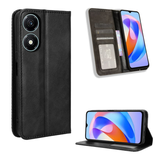 Magnetic Buckle Retro Texture Leather Phone Case, For Honor X5 Plus, For Honor X9b 5G, For Honor X6a 4G, For Honor X50, For Honor X50i Big Hole / 90 Lite, For Honor 90 Pro 5G, For Honor 90 5G, For Honor X50i