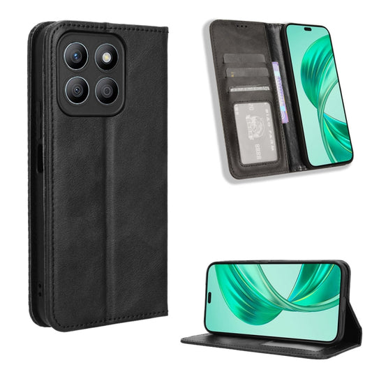Magnetic Buckle Retro Texture Leather Phone Case, For Honor X8b 4G, For Honor Play 50 Plus, For Honor 100 Pro 5G, For Honor 100 5G, For Honor X5 Plus, For Honor X9b 5G, For Honor X6a 4G, For Honor X50, For Honor X50i Big Hole / 90 Lite                 ...