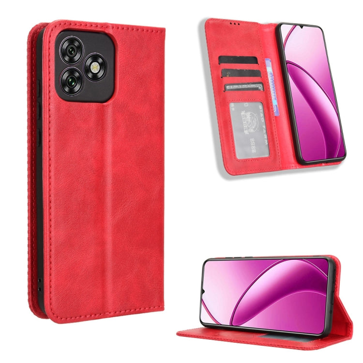 Magnetic Buckle Retro Texture Leather Phone Case, For Oukitel C53, For Oukitel C50, For Oukitel C37, For Oukitel C51, For Oukitel C38, For Oukitel C35 / C36, For Oukitel C33, For Oukitel C32