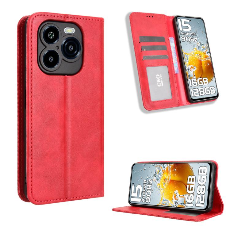 Magnetic Buckle Retro Texture Leather Phone Case, For Oukitel C17 4G 2026, For Oukitel C26, For Oukitel C68, For Oukitel C62 / C62 Pro, For Oukitel C69, For Oukitel C59 / C59 Pro, For Oukitel C1 / C1 Pro, For Oukitel C60 / C60 Pro                      ...