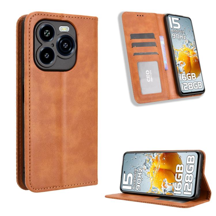 Magnetic Buckle Retro Texture Leather Phone Case, For Oukitel C17 4G 2026, For Oukitel C26, For Oukitel C68, For Oukitel C62 / C62 Pro, For Oukitel C69, For Oukitel C59 / C59 Pro, For Oukitel C1 / C1 Pro, For Oukitel C60 / C60 Pro                      ...