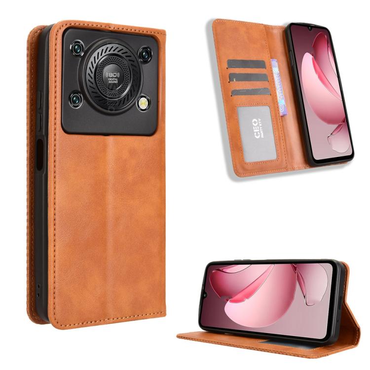 Magnetic Buckle Retro Texture Leather Phone Case, For Oukitel C17 4G 2026, For Oukitel C26, For Oukitel C68, For Oukitel C62 / C62 Pro, For Oukitel C69, For Oukitel C59 / C59 Pro, For Oukitel C1 / C1 Pro, For Oukitel C60 / C60 Pro                      ...