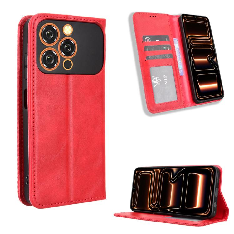 Magnetic Buckle Retro Texture Leather Phone Case, For Oukitel C17 4G 2026, For Oukitel C26, For Oukitel C68, For Oukitel C62 / C62 Pro, For Oukitel C69, For Oukitel C59 / C59 Pro, For Oukitel C1 / C1 Pro, For Oukitel C60 / C60 Pro                      ...