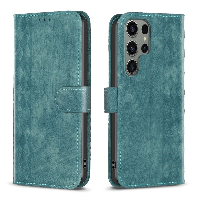 Plaid Embossed Leather Phone Case, For Samsung Galaxy S23 Ultra 5G, For Samsung Galaxy S22 5G, For Samsung Galaxy S22+ 5G, For Samsung Galaxy S22 Ultra 5G, For Samsung Galaxy S21 5G, For Samsung Galaxy S21+ 5G, For Samsung Galaxy S21 Ultra 5G          ...