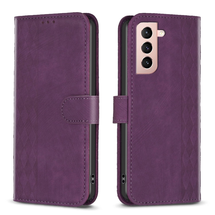 Plaid Embossed Leather Phone Case, For Samsung Galaxy S23 Ultra 5G, For Samsung Galaxy S22 5G, For Samsung Galaxy S22+ 5G, For Samsung Galaxy S22 Ultra 5G, For Samsung Galaxy S21 5G, For Samsung Galaxy S21+ 5G, For Samsung Galaxy S21 Ultra 5G          ...