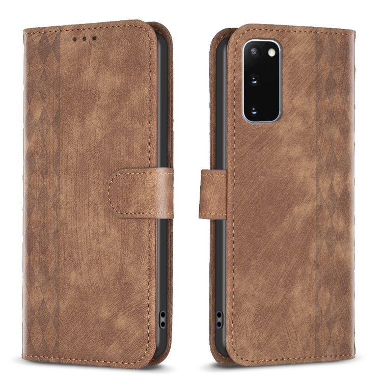 Plaid Embossed Leather Phone Case, For Samsung Galaxy S23 Ultra 5G, For Samsung Galaxy S22 5G, For Samsung Galaxy S22+ 5G, For Samsung Galaxy S22 Ultra 5G, For Samsung Galaxy S21 5G, For Samsung Galaxy S21+ 5G, For Samsung Galaxy S21 Ultra 5G          ...