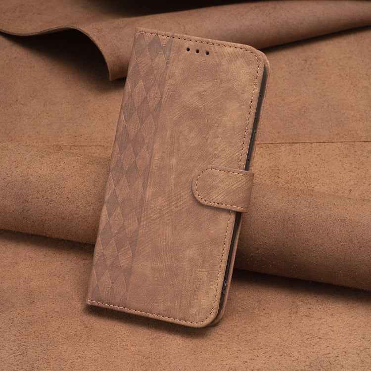 Plaid Embossed Leather Phone Case, For Samsung Galaxy S20+, For Samsung Galaxy S20 FE, For Samsung Galaxy S20 Ultra, For Samsung Galaxy A03s / A02s, For Samsung Galaxy A12, For Samsung Galaxy A13 4G/5G, For Samsung Galaxy A14 4G/5G                     ...