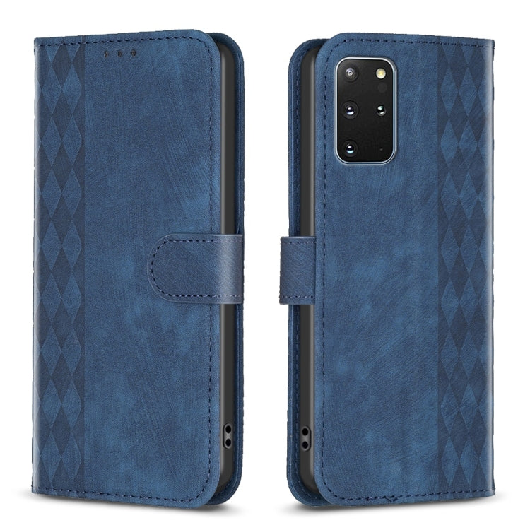 Plaid Embossed Leather Phone Case, For Samsung Galaxy S20+, For Samsung Galaxy S20 FE, For Samsung Galaxy S20 Ultra, For Samsung Galaxy A03s / A02s, For Samsung Galaxy A12, For Samsung Galaxy A13 4G/5G, For Samsung Galaxy A14 4G/5G                     ...
