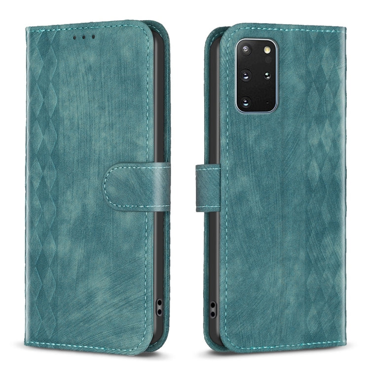 Plaid Embossed Leather Phone Case, For Samsung Galaxy S20+, For Samsung Galaxy S20 FE, For Samsung Galaxy S20 Ultra, For Samsung Galaxy A03s / A02s, For Samsung Galaxy A12, For Samsung Galaxy A13 4G/5G, For Samsung Galaxy A14 4G/5G                     ...