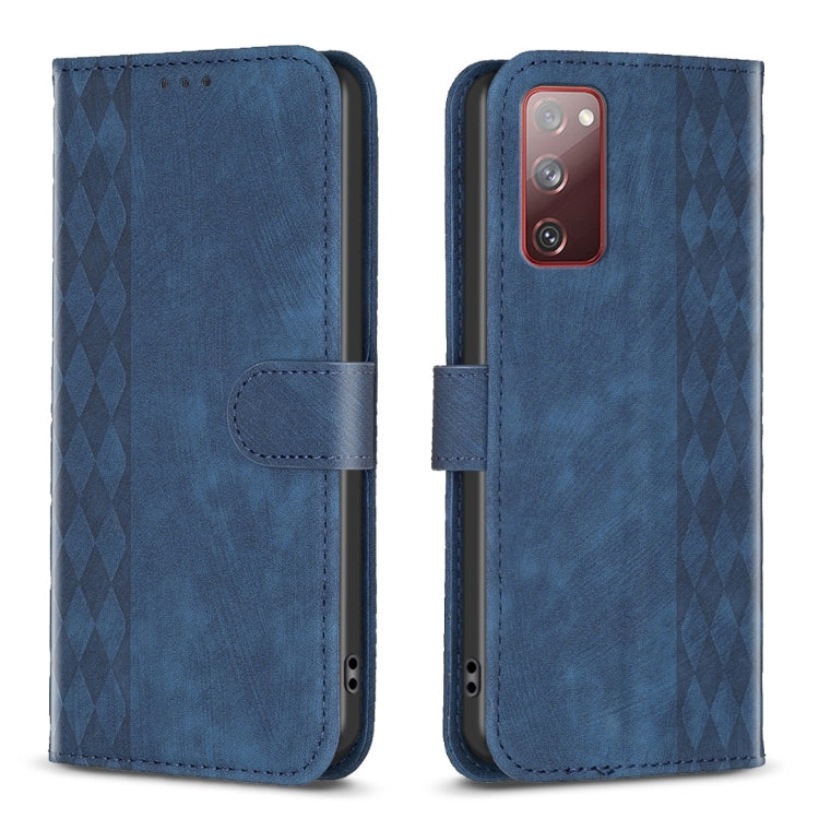 Plaid Embossed Leather Phone Case, For Samsung Galaxy S20+, For Samsung Galaxy S20 FE, For Samsung Galaxy S20 Ultra, For Samsung Galaxy A03s / A02s, For Samsung Galaxy A12, For Samsung Galaxy A13 4G/5G, For Samsung Galaxy A14 4G/5G                     ...