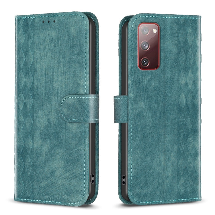 Plaid Embossed Leather Phone Case, For Samsung Galaxy S20+, For Samsung Galaxy S20 FE, For Samsung Galaxy S20 Ultra, For Samsung Galaxy A03s / A02s, For Samsung Galaxy A12, For Samsung Galaxy A13 4G/5G, For Samsung Galaxy A14 4G/5G                     ...