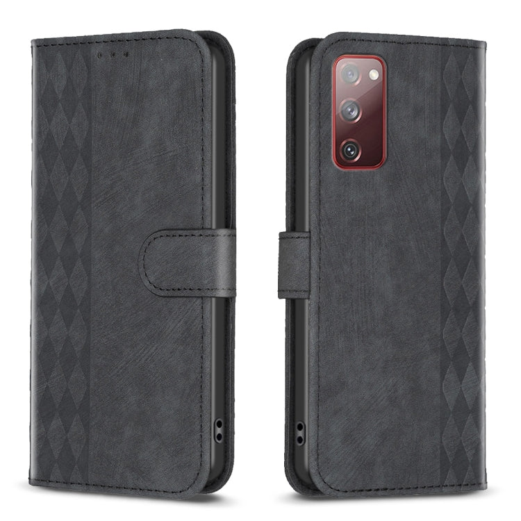 Plaid Embossed Leather Phone Case, For Samsung Galaxy S20+, For Samsung Galaxy S20 FE, For Samsung Galaxy S20 Ultra, For Samsung Galaxy A03s / A02s, For Samsung Galaxy A12, For Samsung Galaxy A13 4G/5G, For Samsung Galaxy A14 4G/5G                     ...