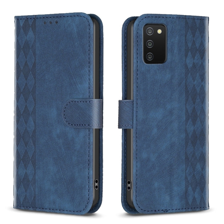 Plaid Embossed Leather Phone Case, For Samsung Galaxy S20+, For Samsung Galaxy S20 FE, For Samsung Galaxy S20 Ultra, For Samsung Galaxy A03s / A02s, For Samsung Galaxy A12, For Samsung Galaxy A13 4G/5G, For Samsung Galaxy A14 4G/5G                     ...