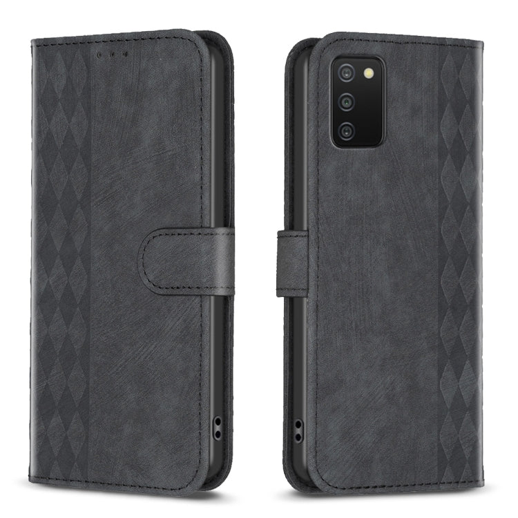 Plaid Embossed Leather Phone Case, For Samsung Galaxy S20+, For Samsung Galaxy S20 FE, For Samsung Galaxy S20 Ultra, For Samsung Galaxy A03s / A02s, For Samsung Galaxy A12, For Samsung Galaxy A13 4G/5G, For Samsung Galaxy A14 4G/5G                     ...