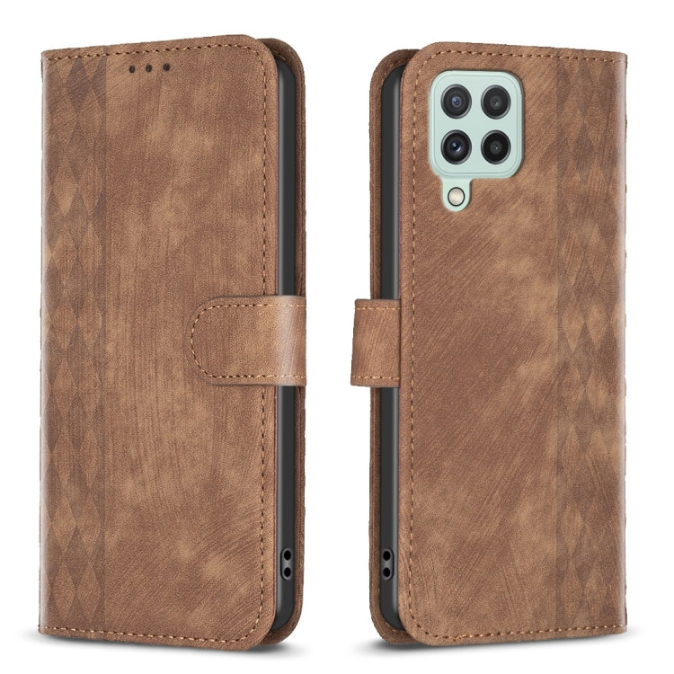 Plaid Embossed Leather Phone Case, For Samsung Galaxy S20+, For Samsung Galaxy S20 FE, For Samsung Galaxy S20 Ultra, For Samsung Galaxy A03s / A02s, For Samsung Galaxy A12, For Samsung Galaxy A13 4G/5G, For Samsung Galaxy A14 4G/5G                     ...