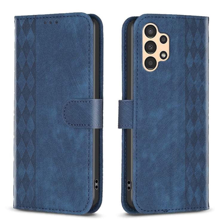 Plaid Embossed Leather Phone Case, For Samsung Galaxy S20+, For Samsung Galaxy S20 FE, For Samsung Galaxy S20 Ultra, For Samsung Galaxy A03s / A02s, For Samsung Galaxy A12, For Samsung Galaxy A13 4G/5G, For Samsung Galaxy A14 4G/5G                     ...
